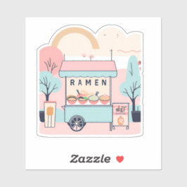 Adesivo Carrinho de ramen no parque