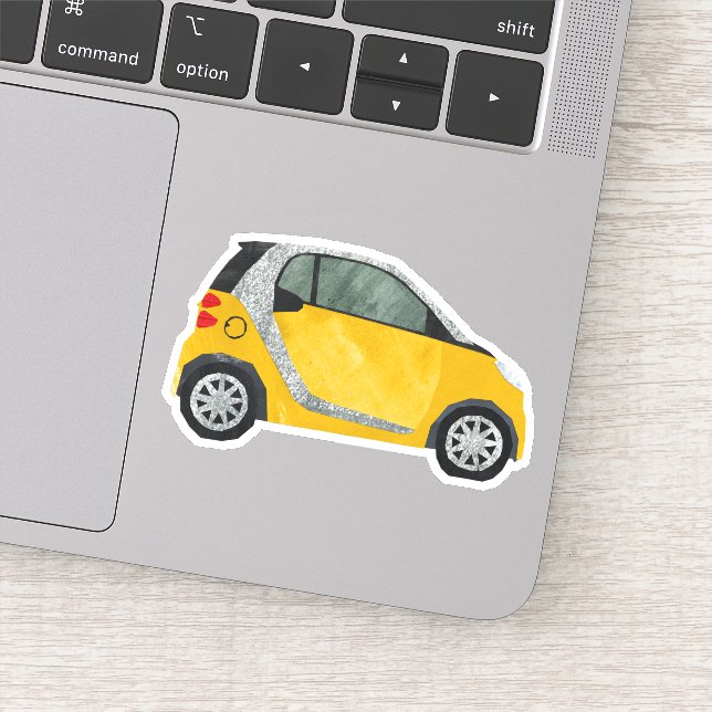 Adesivo Carro amarelo (Detalhe)