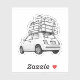 Adesivo Carro branco Fiat