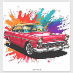 Adesivo Carro Clássico Vintage