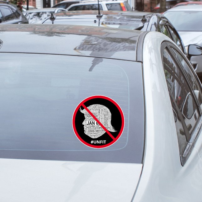 Adesivo Carro de Nuvem Anti-Donald-Trump (Criador carregado)