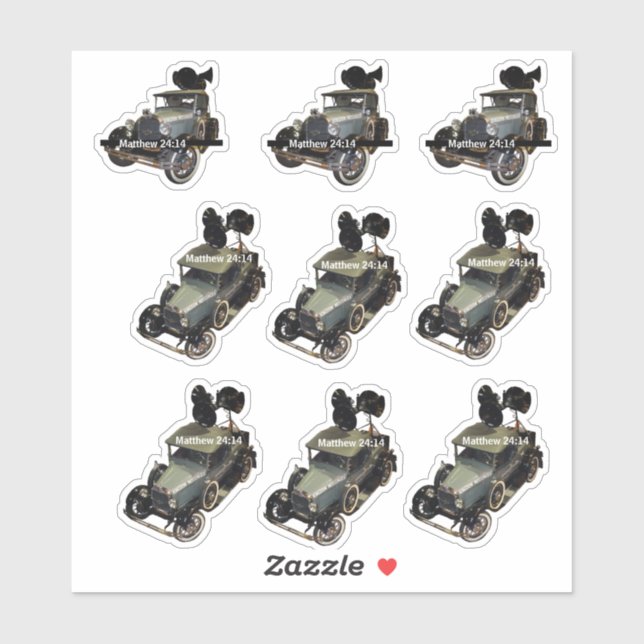 Adesivo Carro de som (Folha)