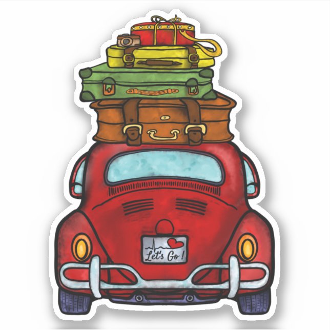 Adesivo carro de vamos (Frente)