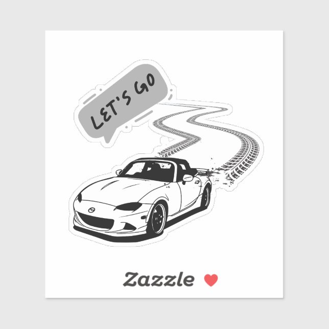 Adesivo Carro de vamos (Folha)