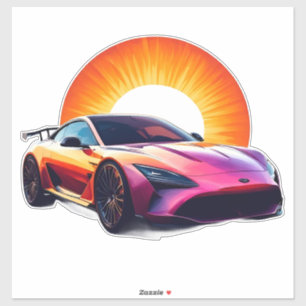 Adesivo Carro Esportivo de Corrida Estilizado