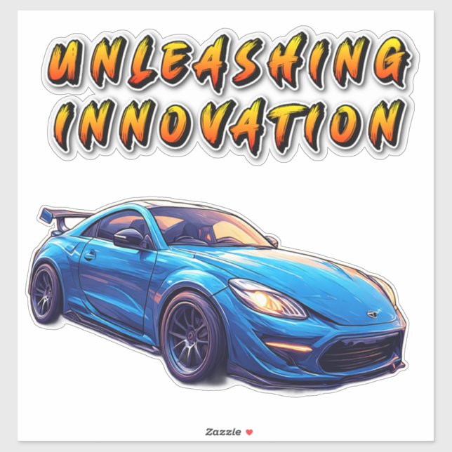 Adesivo Carro Esportivo de Luxo (Folha)