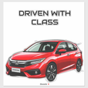 Adesivo Carro moderno em tons vibrantes