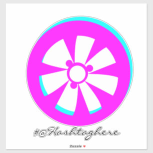 Adesivo Carro Negra Rosa Neon Rim