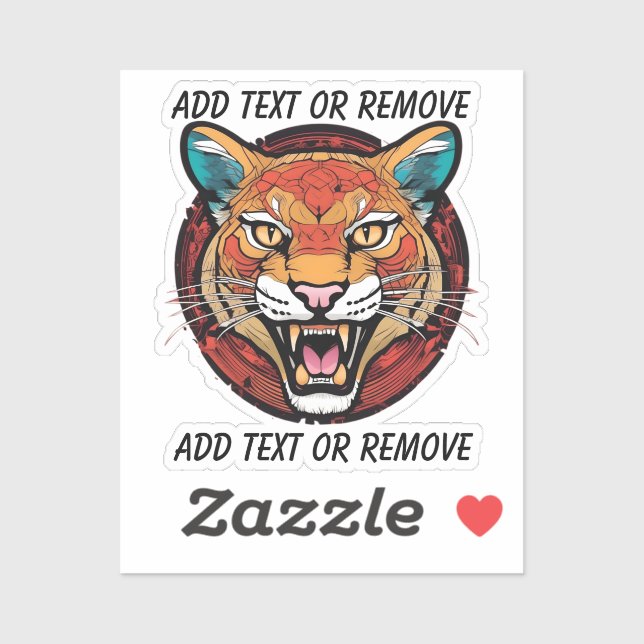 Adesivo carro personalizado de mascote da escola de puma d (Folha)