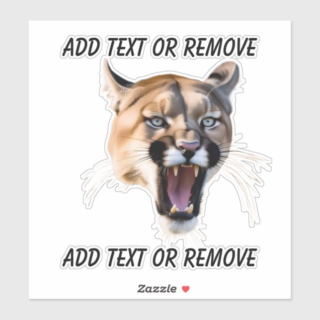 Adesivo carro personalizado de mascote da escola de puma M (Folha)