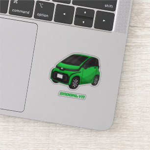 Adesivo Carro verde e fino 