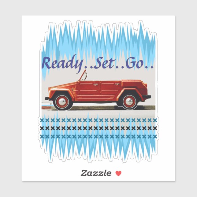 Adesivo carro vintage (Folha)