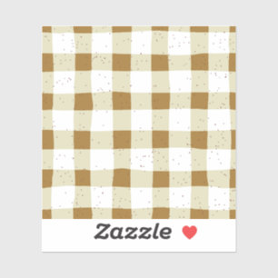 Adesivo Carroçaria elegante, castanho e xadrez bege