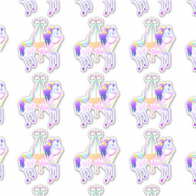 Adesivo Carrossel Horse (folha) (Frente)