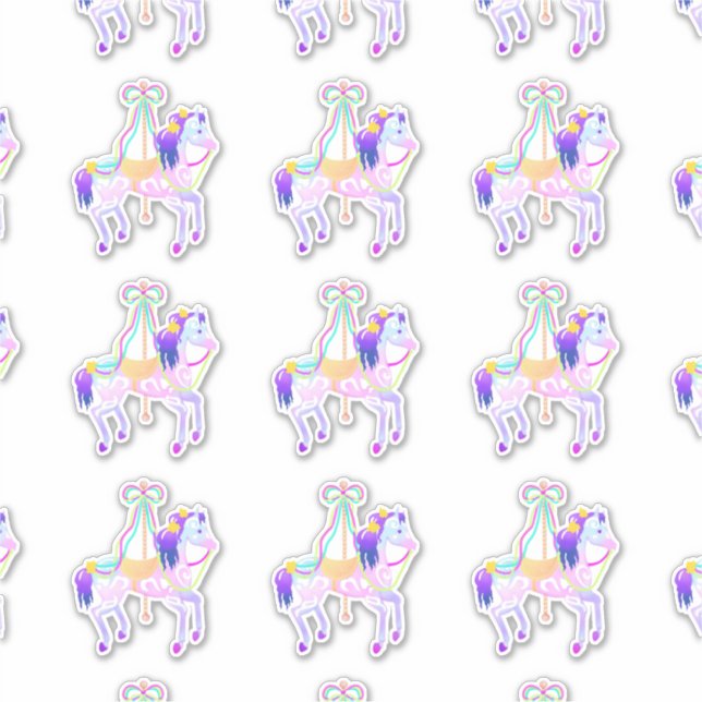 Adesivo Carrossel Pony (folha) (Frente)