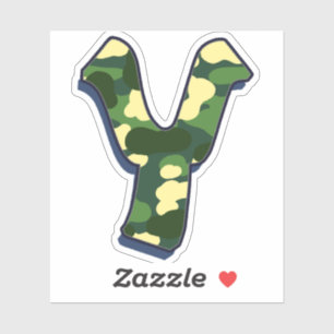 Adesivo Carta Y - Camo Green