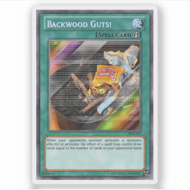 Adesivo Cartão de Comércio de Guts de Contraplacado (Frente)