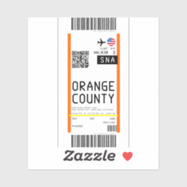 Adesivo Cartão de embarque para a Papai noel Ana (SNA)