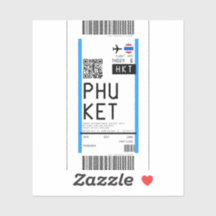Cartão de embarque para Phuket (HKT)