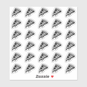 Adesivo Cartão de Escolha de Pizza para Casamento Comida R