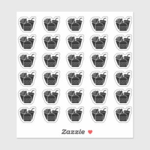 Adesivo Cartão de Escolha de Refeição de Comida Rápida par