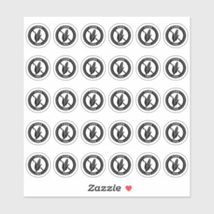 Adesivo Cartão de Indicação de Casamento Sem Milho Mini Al