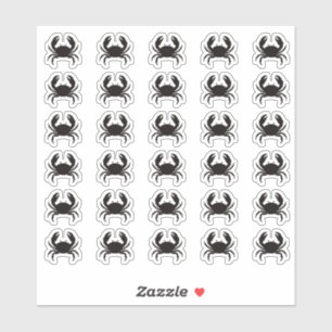 Adesivo Cartão de Local de Casamento de Caranguejo Escolha