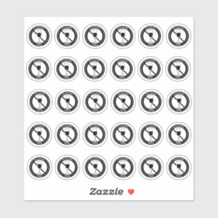 Adesivo Cartão de Local de Casamento sem Álcool Escolha de