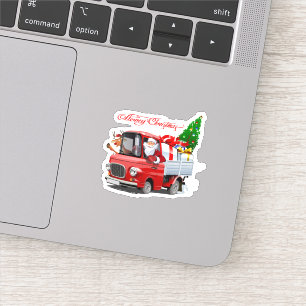 Adesivo Cartão de Natal Saudável