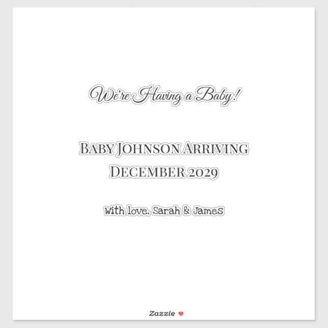 Adesivo Cartão de Revenda de Bebê Personalizado (Folha)