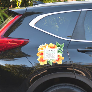 Adesivo Cartão de visita de Vinil-Carro de Alaranagem de H