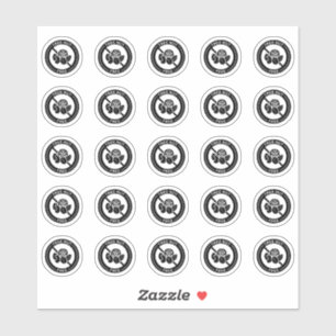 Adesivo Cartãozinho de Indicação de Alergia Alimentar sem 