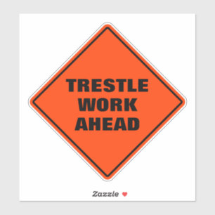 Adesivo Cartaz da estrada para o luar de laranja