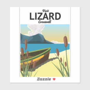 Adesivo Cartaz de viagem à beira-mar de Lizard
