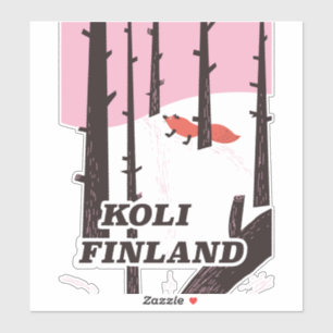 Adesivo Cartaz de viagem antigo Koli Finlândia