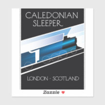 Cartaz de viagem Caledonian Sleeper Londres Escóci