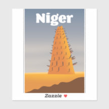 cartaz de viagem da Mesquita Agadez Níger