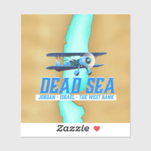 Adesivo Cartaz de Viagem do Mar Morto