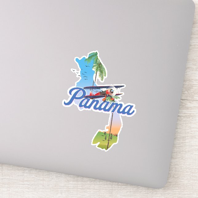 Adesivo cartaz de viagem do Panamá (Detalhe)