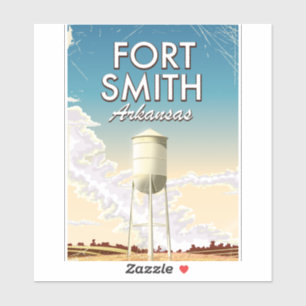 Adesivo cartaz de viagem Fort Smith Arkansas