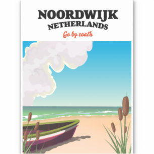 Adesivo Cartaz de viagem Noordwijk Holanda