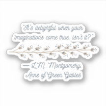 Cartaz inspirado em Anne of Green Gables