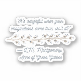 Adesivo Cartaz inspirado em Anne of Green Gables