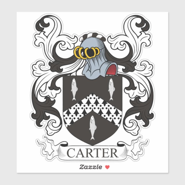 Adesivo Carter Family Crest (Folha)