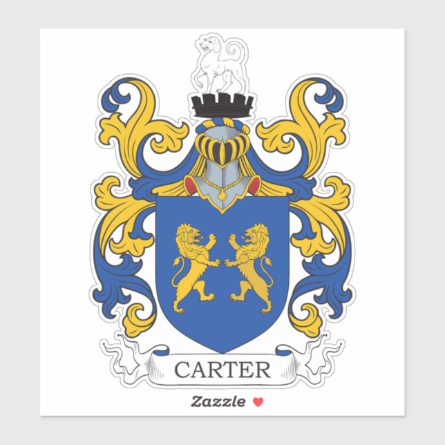 Adesivo Carter Family Crest (Folha)