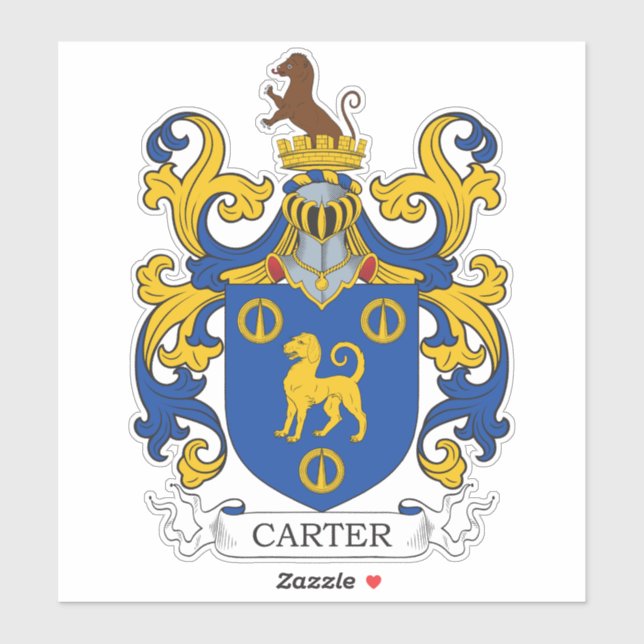 Adesivo Carter Family Crest (Folha)