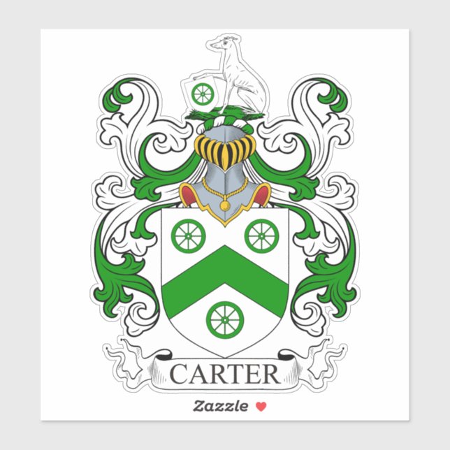 Adesivo Carter Family Crest (Folha)