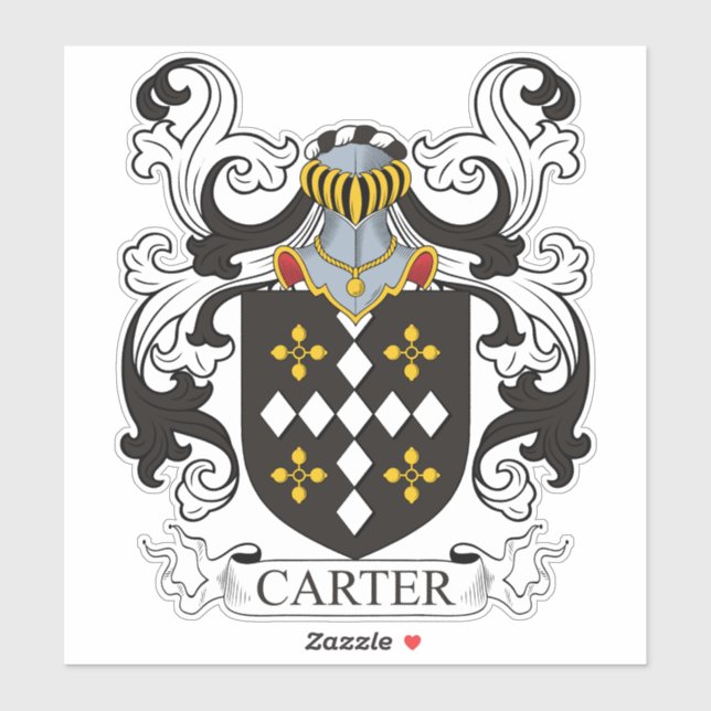 Adesivo Carter Family Crest (Folha)