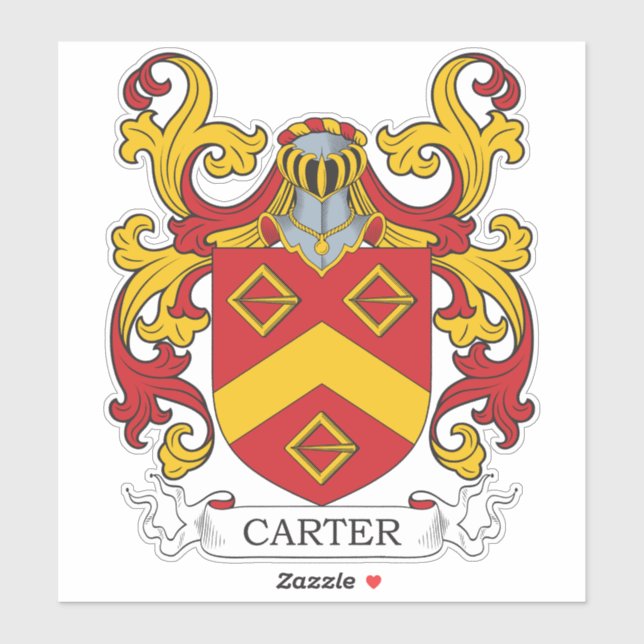 Adesivo Carter Family Crest (Folha)
