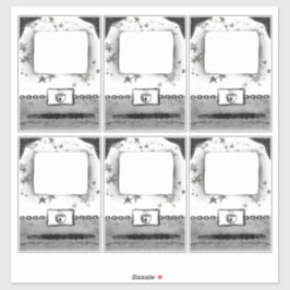 Adesivo Cartões de terceiros com marcadores ou nomes perso